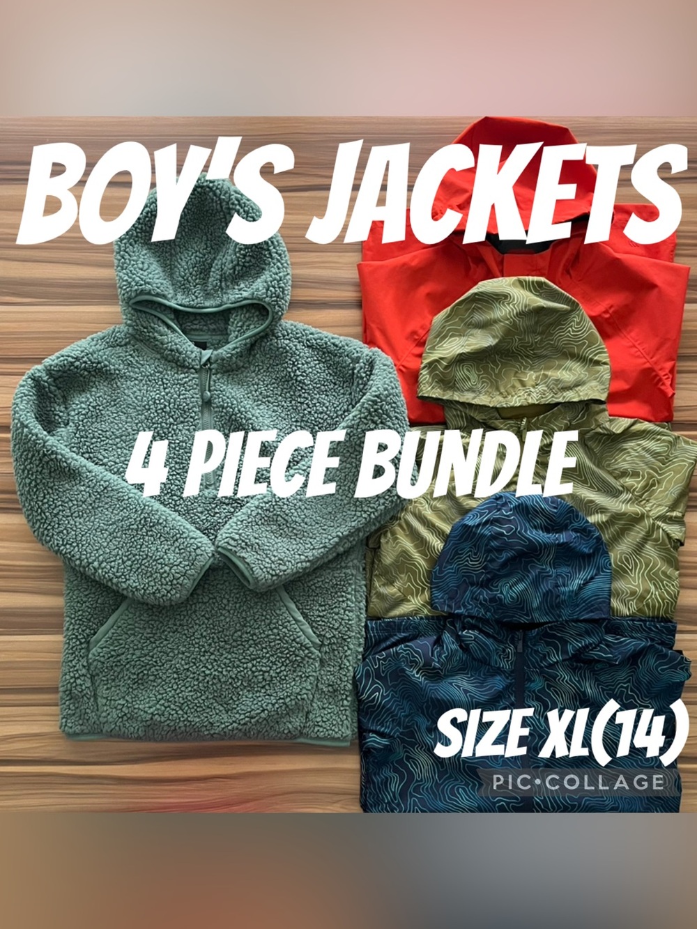 Boys Clothes 4 Piece Bundle Target All In Motion Jackets Size XL(14)